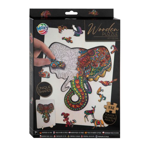 Fa puzzle Elefánt, ÚJ 132 db-os Grafix