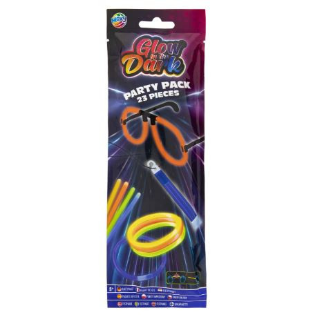 Moxy világító party pálcikák készlet, szemüveggel Grafix