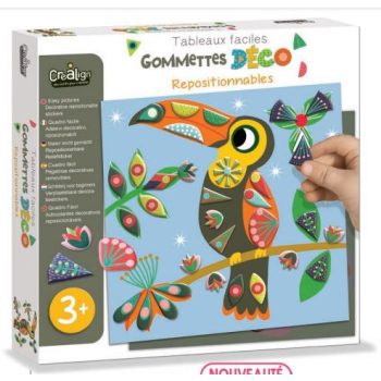 Újrahasználható matricázós képek, Madarak CreaLign