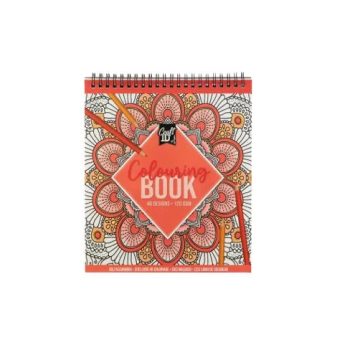   CraftID Spirálozott színező füzet 48 képpel, Narancssárga CraftArt