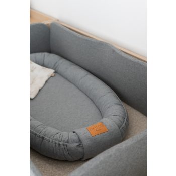 Naras Kids pamut babafészek - szürke