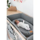 Naras Kids felhőcske kiságy rendszerező - pamut szürke Naras Kids felhőcske kiságy rendszerező - pamut szürke