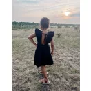 Fekete fodros nyakú anya - lánya ruha / Gyerek