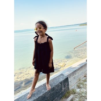 Fekete lenge megkötős anya - lánya szett / Gyerek