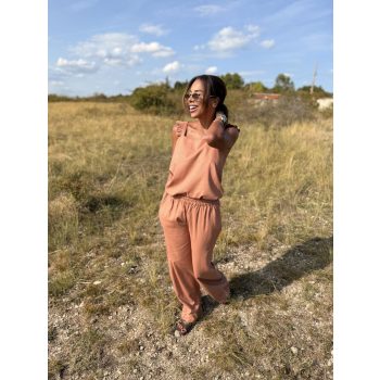 Kétrészes NŐI szett - Sötétbézs