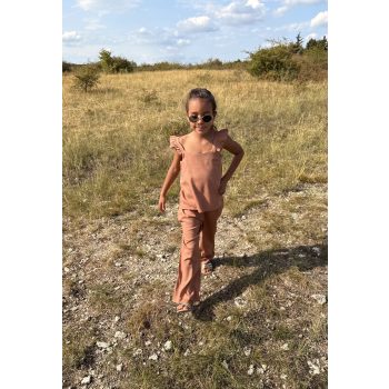 Kétrészes gyerek szett - Sötétbézs