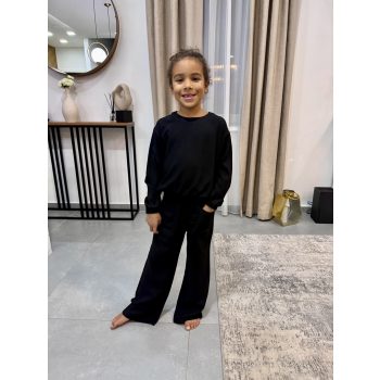 Őszi kétrészes gyerek szett - Fekete