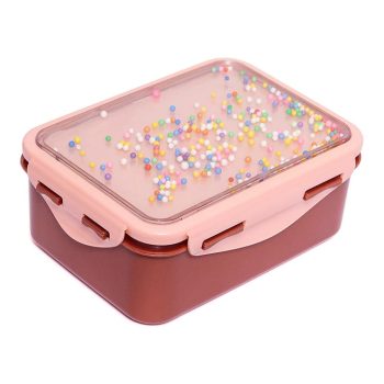 Petit monkey uzsonnás doboz - pasztell rózsaszín