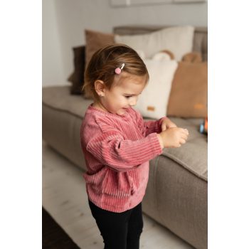 Old rose bordázott pulcsi