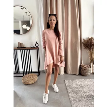 Púder rózsaszín oversized anya - lánya ruha / Felnőtt