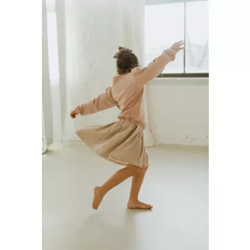 Anya - lánya KRÉM rakott szoknya / GYEREK