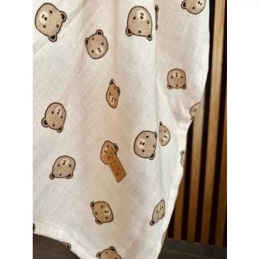   Macis nyuszifüles textil szundikendő - akár névre szóló hímzéssel 