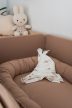 Levél mintás nyuszifüles textil szundikendő - akár névre szóló hímzéssel 