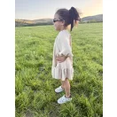 Bézs fodros anya - lánya ruha / Gyerek
