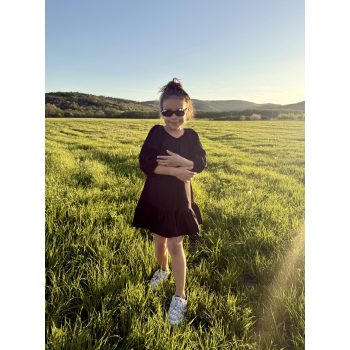 Fekete fodros anya - lánya ruha / Gyerek