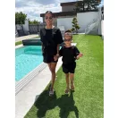 Kétrészes anya - gyerek szett / Gyerek - FEKETE Kétrészes anya - gyerek szett / Gyerek - FEKETE