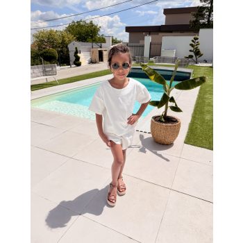 Kétrészes anya - gyerek szett / Gyerek - KRÉMFEHÉR