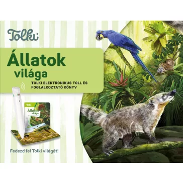 TOLKI Állatok világa interaktív könyv szettben